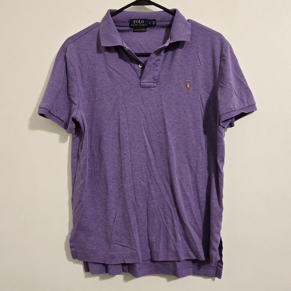 Polo Ralph Lauren Kids Purple Short Sleeve Polo Shirt Size Large Unisex
